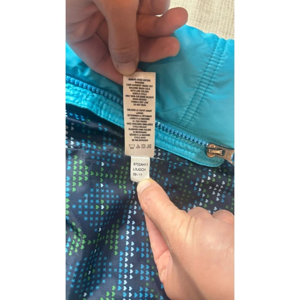 Aeropostale Puffer Vest Turquoise Women's Size L Sleeveless Quilted VTG‎ No Hood